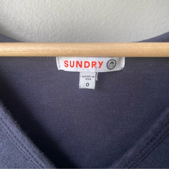 Anthropologie Dress Womens Plus Size 0 XS Navy Tiered Dress Sundry EUC - Picture 3 of 7